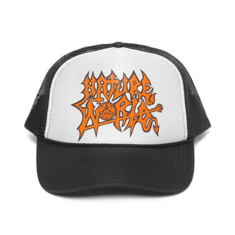 NATURE WORLD TRUCKER HAT - BLACK